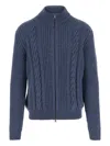 Tagliatore Godfrey Wool Blend Sweater In Blue