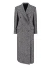 Tagliatore Buttoned Longline Jacket Notched Lapels In Black