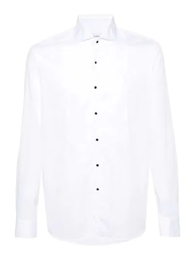 Tagliatore Long-sleeve Cotton Shirt In Black