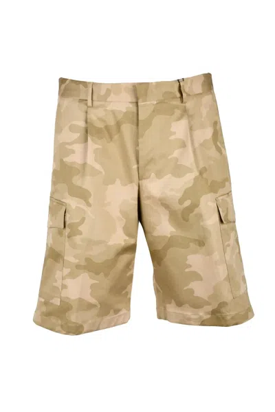 Tagliatore Camouflage Bermuda Shorts - Camouflage In Gold