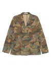 Tagliatore Camouflage-pattern Blazer In Brown