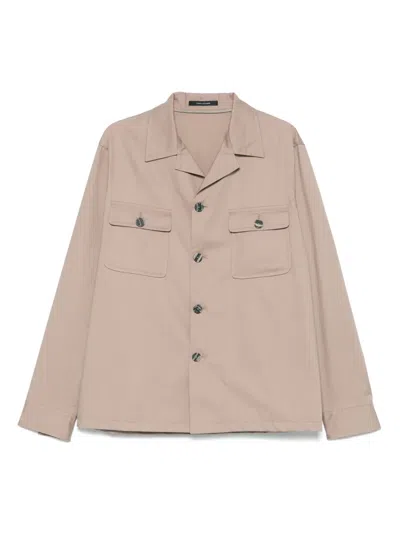 TAGLIATORE CAMP-COLLAR SHIRT