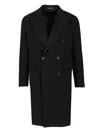 Tagliatore Cappotto 2 Petti Sfoderato Londra Grigio 90 Lana 10 Cachemire Coats Black In Black