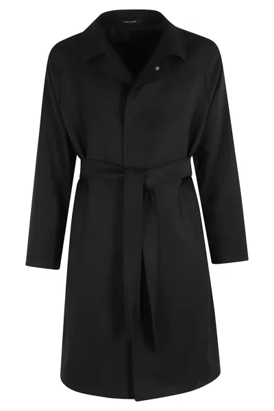 Tagliatore Cappotto Salomons Spalle Raglan In Black