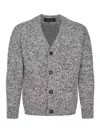 Tagliatore Cardigan Made Of Mixed Wool In Gray