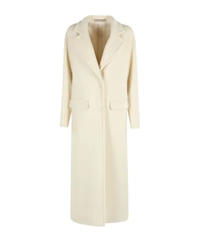 Tagliatore Carine Flap-pocket Coat In Neutral