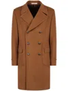 Tagliatore Arden Double-breasted Virgin Wool Coat In Brown