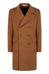 Tagliatore Arden Double-breasted Virgin Wool Coat In Camel