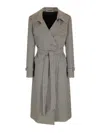 Tagliatore Coat With Houndstooth Pattern In Brown