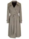 Tagliatore Coat With Houndstooth Pattern In White