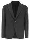 Tagliatore Two-button Patch Pocket Jacket In Black
