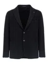 Tagliatore Tailored Wool Blazer With Notch Lapels In Blue