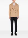 Tagliatore Cashmere Blazer In Brown