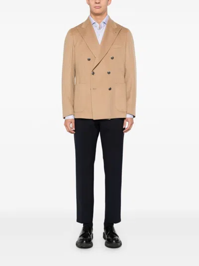 Tagliatore Cashmere Blazer In Neutrals