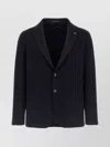 Tagliatore Square Pattern Blazer With Multiple Pockets