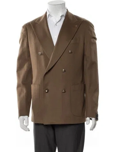 Pre-owned Tagliatore Cashmere Blazer W/ Tags In Brown