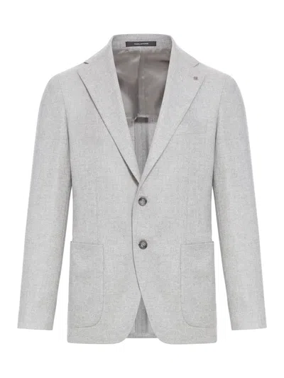 Tagliatore Cashmere Blend Jacket In Grey