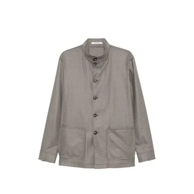 TAGLIATORE TAGLIATORE CASHMERE BLEND TWILL SHIRT JACKET