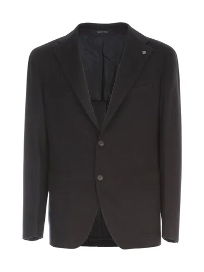 Tagliatore Cashmere Jacket In Blue
