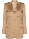 Tagliatore Cashmere Jacket In Brown