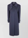 Tagliatore Single-breasted Wool Coat In Blue