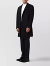 Tagliatore Cashmere Long Sleeve Coat Bruce In Black