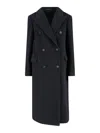 Tagliatore Structured Double-breasted Jacket With Flap Pockets In Gray
