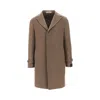 Tagliatore Cashmere Tailored Coat In Neutral