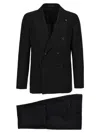 Tagliatore Naples Suit With Double Breasted Jacket In Gray