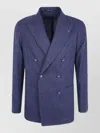 Tagliatore Montecarlo Herringbone-pattern Double-breasted Blazer