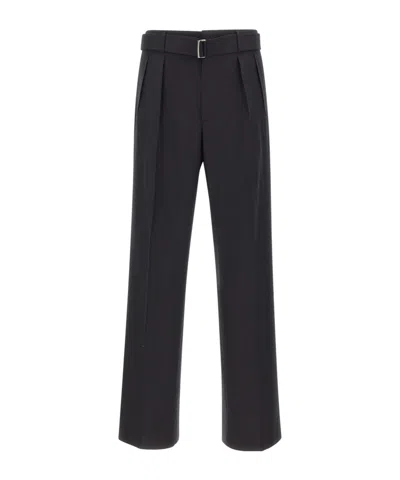 Tagliatore Casual Trousers With Belt Loops In Black