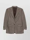 Tagliatore Checked Blazer In Brown