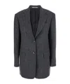 Tagliatore Notched Single-breasted Jacket In Gray