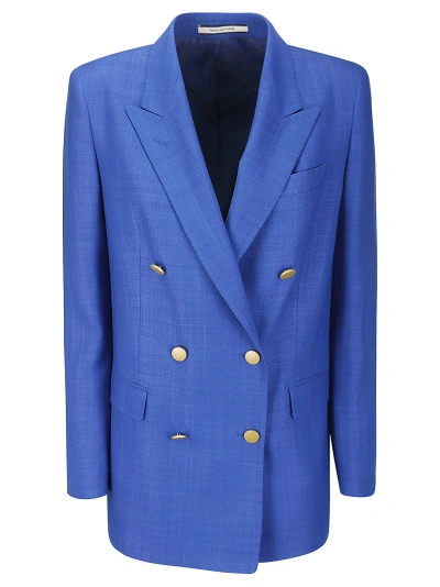 Tagliatore Double-breasted Blazer In Blue