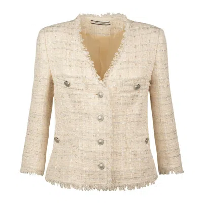 Tagliatore Chanel Dharma Ivory Jacket In White