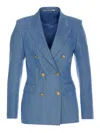 Tagliatore Double-breasted Cotton Jacket With Structured Shoulders