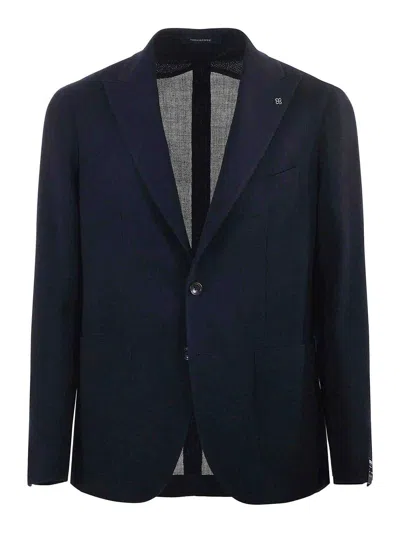 TAGLIATORE WOOL HOPSACK JACKET