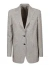 Tagliatore Viscose Blend Jacket In Gray