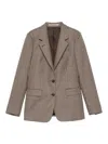 Tagliatore Houndstooth Patterned Brown Tailored Jacket In Brown