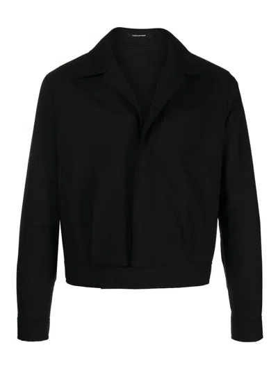 Tagliatore Virgin Wool Jacket In Black