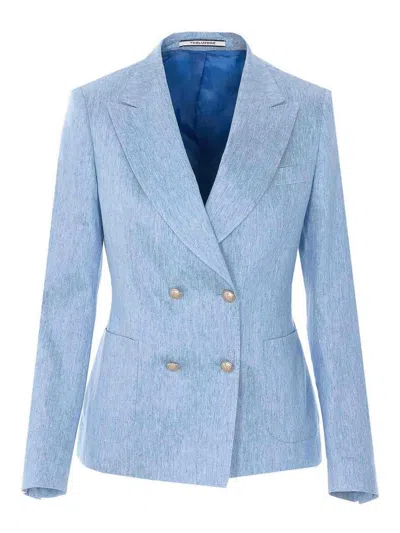 Tagliatore J-coral Jacket In Blue