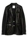 Tagliatore Textured Jacket Buttoned Cuffs Front Pockets In Black