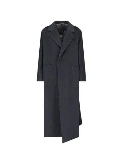 Tagliatore Charlize Belted Cashmere Coat In Blue