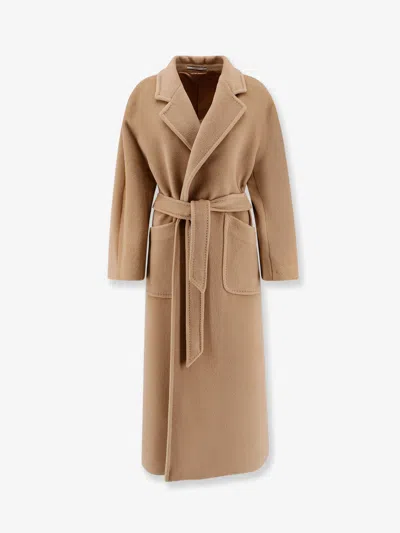 Tagliatore Charlize Wool Coat In Neutral