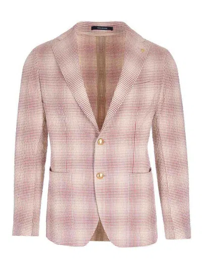 TAGLIATORE CHECK MOTIF JACKET