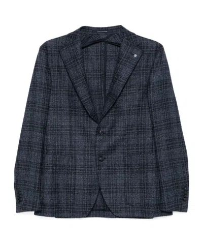 TAGLIATORE CHECK-PATTERN BLAZER