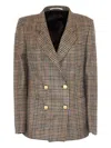 Tagliatore Check-pattern Double-breasted Blazer In Multi
