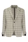 Tagliatore Men Check Pattern Jacket