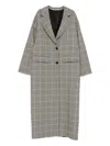 Tagliatore Houndstooth Pattern Wool Coat Pockets In Multi
