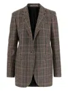 Tagliatore Wool Jacket With Plaid Pattern